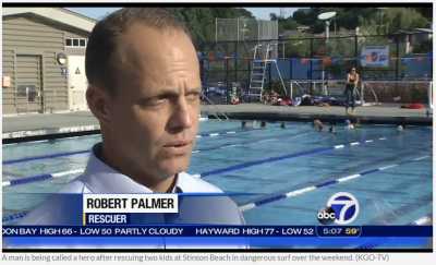 A man is being called a hero after rescuing two kids at Stinson Beach in dangerous surf over the weekend.