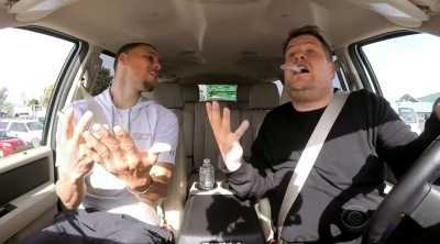 Warriors&#039; Stephen Curry sings Disney songs with James Corden