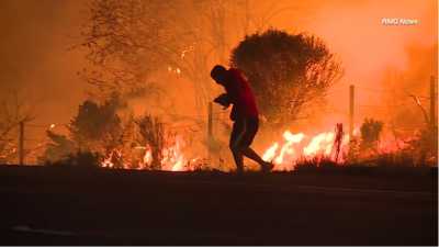 Man saves rabbit hopping dangerously close to Thomas Fire flames